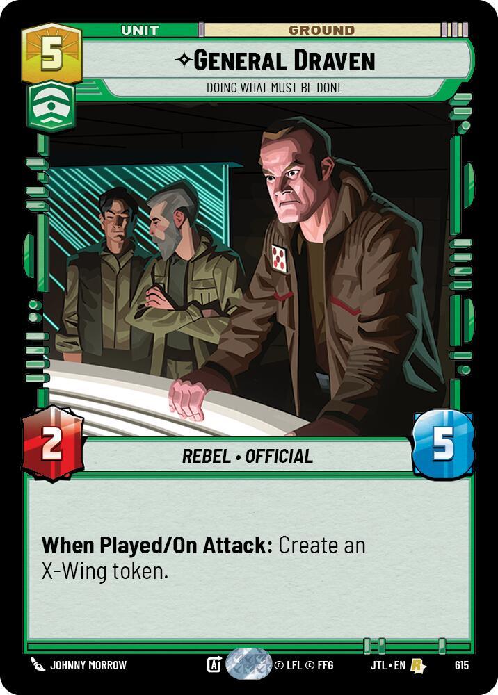 General Draven - Doing What Must Be Done (Foil) (615) [Jump to Lightspeed] (ONLINE ORDER ONLY)