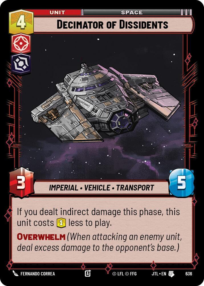 Decimator of Dissidents (Foil) (636) [Jump to Lightspeed] (ONLINE ORDER ONLY)