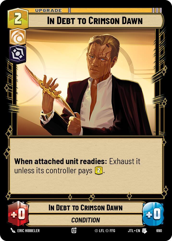 In Debt to Crimson Dawn (Foil) (690) [Jump to Lightspeed] (ONLINE ORDER ONLY)