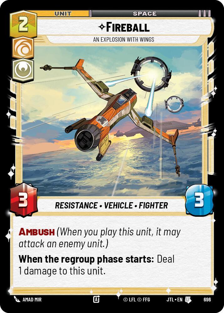 Fireball - An Explosion With Wings (Foil) (696) [Jump to Lightspeed] (ONLINE ORDER ONLY)
