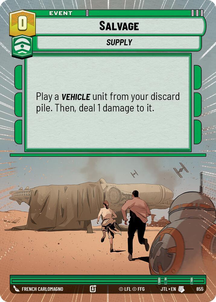 Salvage (Hyperspace Foil) (855) [Jump to Lightspeed] (ONLINE ORDER ONLY)