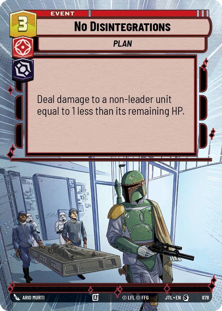 No Disintegrations (Hyperspace Foil) (878) [Jump to Lightspeed] (ONLINE ORDER ONLY)