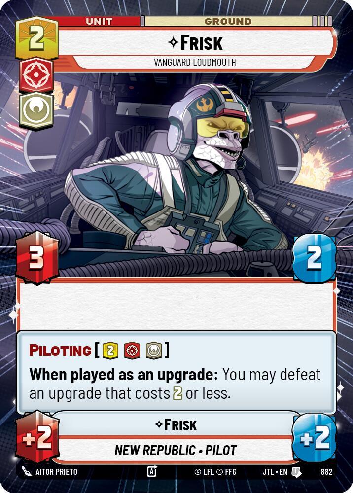 Frisk - Vanguard Loudmouth (Hyperspace Foil) (882) [Jump to Lightspeed] (ONLINE ORDER ONLY)