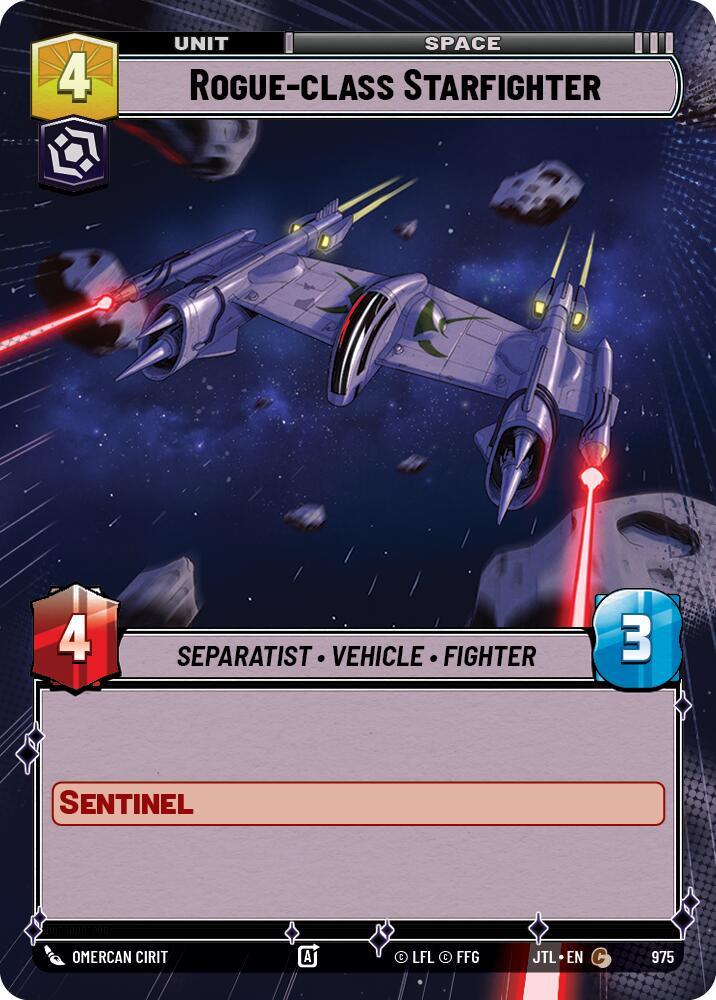 Rogue-class Starfighter (Hyperspace Foil) (975) [Jump to Lightspeed] (ONLINE ORDER ONLY)
