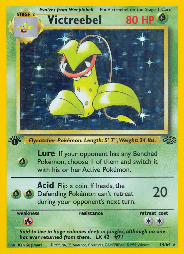 Victreebel (14/64) [Jungle 1st Edition] (Online Only)