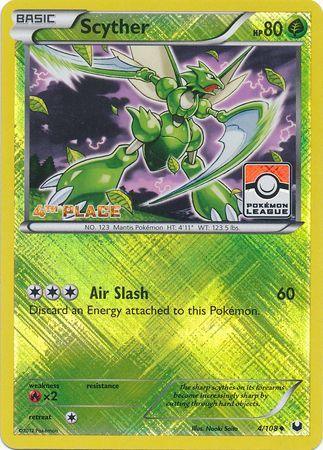 Scyther (4/108) (League Promo 4th Place) [Black & White: Dark Explorers] (Online Only)