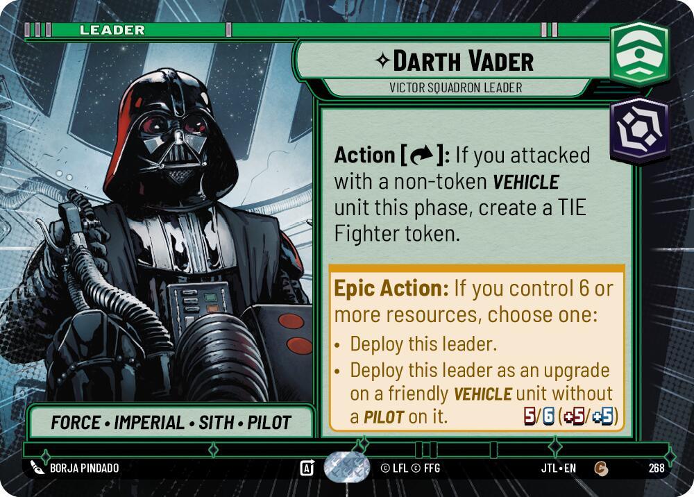 Darth Vader - Victor Squadron Leader (Hyperspace) (268) [Jump to Lightspeed] (ONLINE ORDER ONLY)