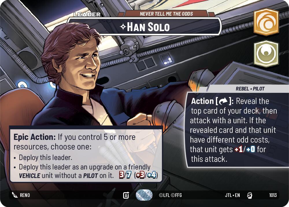 Han Solo - Never Tell Me the Odds (Showcase) (1013) [Jump to Lightspeed] (ONLINE ORDER ONLY)