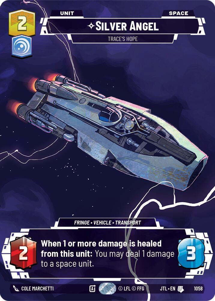 Silver Angel - Trace's Hope (Prestige Foil) (1058) [Jump to Lightspeed] (ONLINE ORDER ONLY)