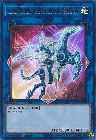 Gaia Saber, the Lightning Shadow [DUDE-EN022] Ultra Rare (ONLINE ORDER ONLY)