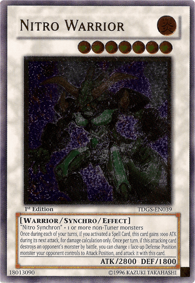 Nitro Warrior [TDGS-EN039] Ultimate Rare (ONLINE ORDER ONLY)