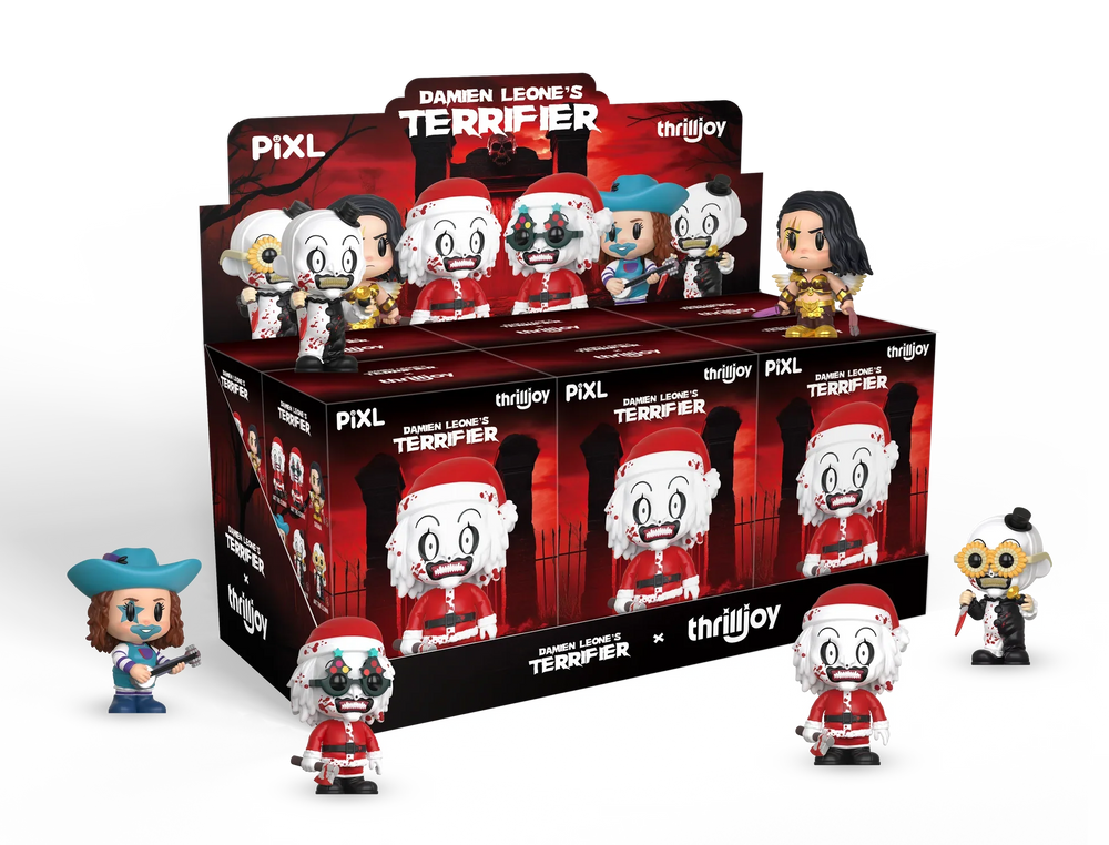 [Thrilljoy] Damien Leone's Terrifier PIXL Blind Box Vinyl (Chance at 1 of 300 hyper-rare “chase” pieces will be redeemable for a special 12” MEGA PIX!) (ONLINE ORDER ONLY)