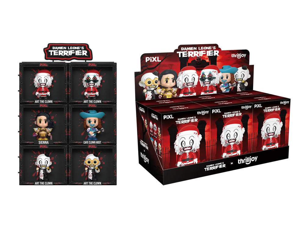 [Thrilljoy] Damien Leone's Terrifier PIXL Blind Box Vinyl (Chance at 1 of 300 hyper-rare “chase” pieces will be redeemable for a special 12” MEGA PIX!) (ONLINE ORDER ONLY)