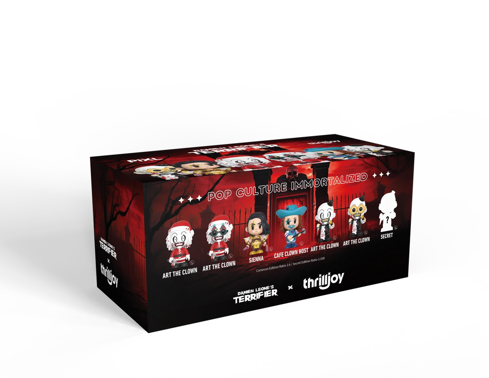 [Thrilljoy] Damien Leone's Terrifier PIXL Blind Box Vinyl (Chance at 1 of 300 hyper-rare “chase” pieces will be redeemable for a special 12” MEGA PIX!) (ONLINE ORDER ONLY)