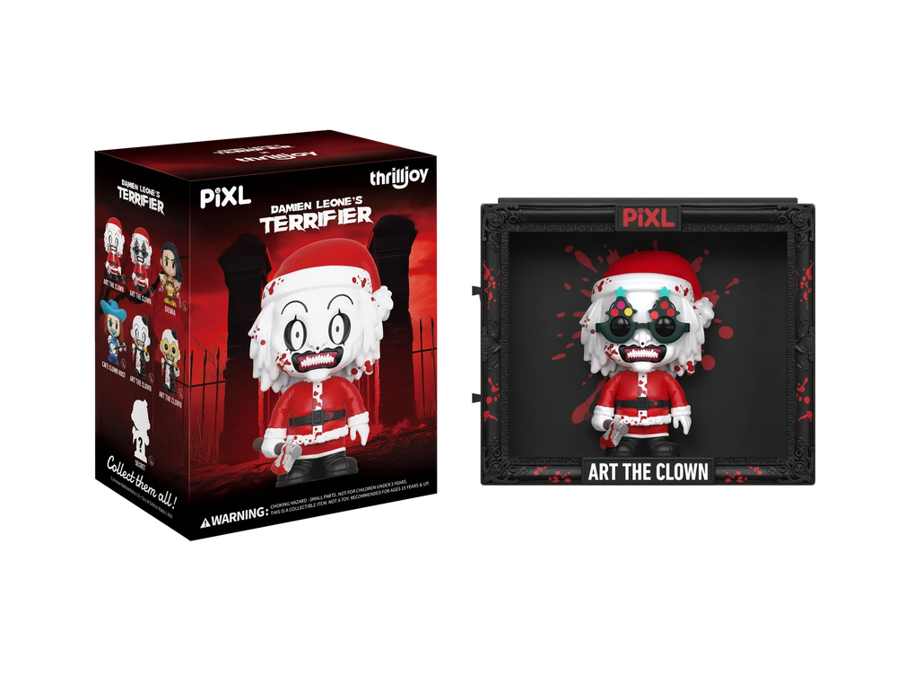 [Thrilljoy] Damien Leone's Terrifier PIXL Blind Box Vinyl (Chance at 1 of 300 hyper-rare “chase” pieces will be redeemable for a special 12” MEGA PIX!) (ONLINE ORDER ONLY)