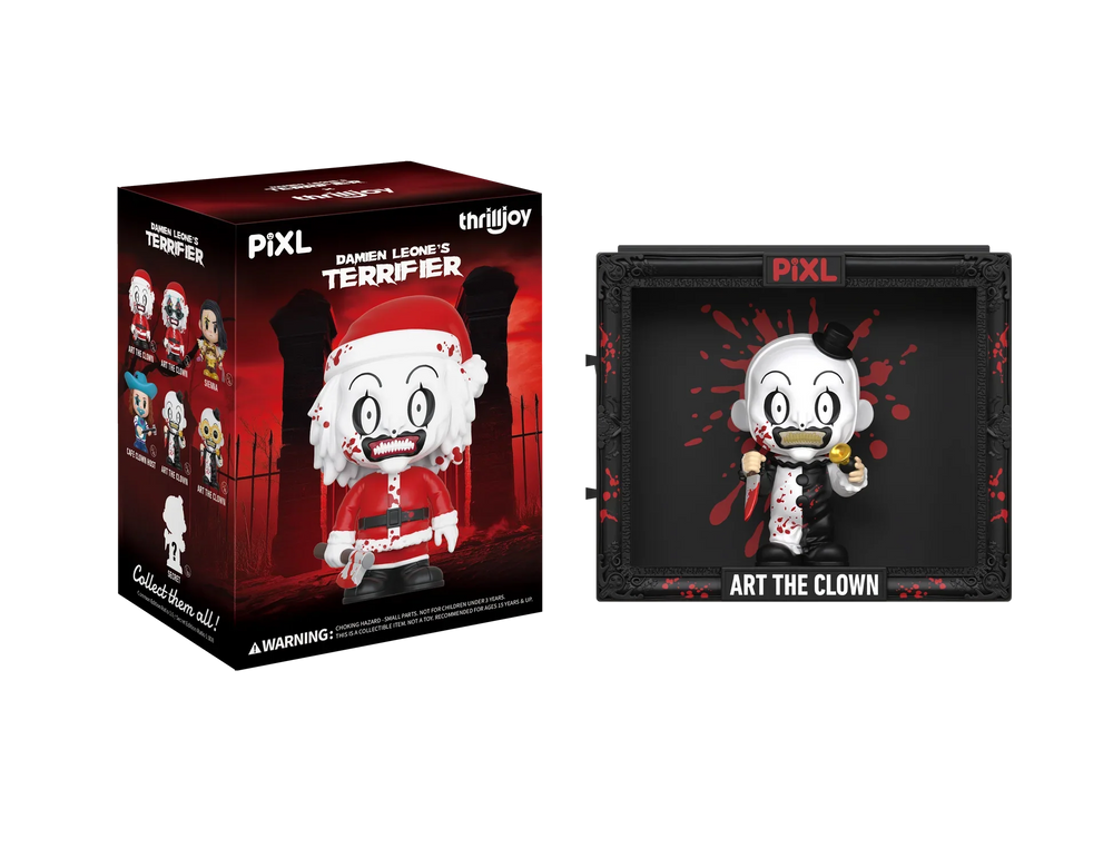 [Thrilljoy] Damien Leone's Terrifier PIXL Blind Box Vinyl (Chance at 1 of 300 hyper-rare “chase” pieces will be redeemable for a special 12” MEGA PIX!) (ONLINE ORDER ONLY)