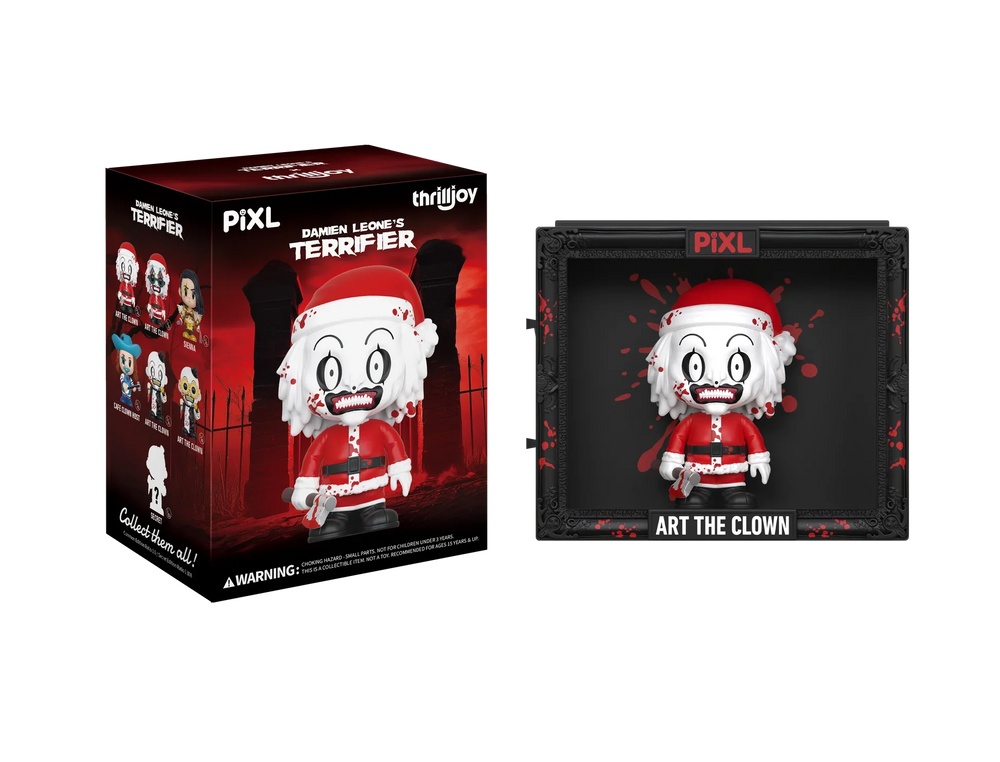 [Thrilljoy] Damien Leone's Terrifier PIXL Blind Box Vinyl (Chance at 1 of 300 hyper-rare “chase” pieces will be redeemable for a special 12” MEGA PIX!) (ONLINE ORDER ONLY)