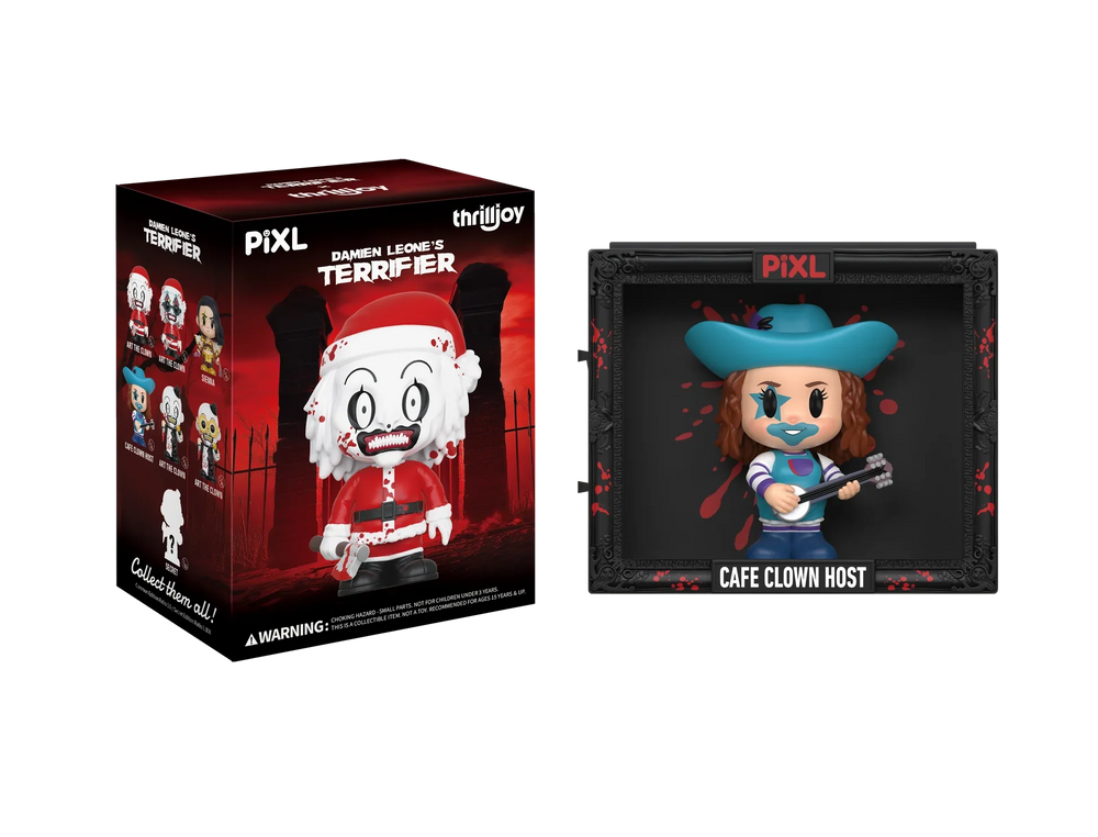 [Thrilljoy] Damien Leone's Terrifier PIXL Blind Box Vinyl (Chance at 1 of 300 hyper-rare “chase” pieces will be redeemable for a special 12” MEGA PIX!) (ONLINE ORDER ONLY)