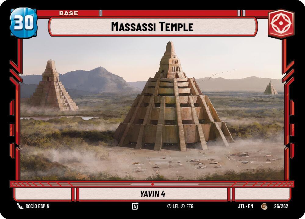 Massassi Temple // Shield (026/262 // T04/T04) [Jump to Lightspeed] (ONLINE ORDER ONLY)