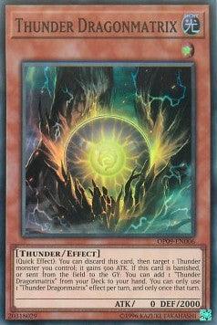 Thunder Dragonmatrix [OP09-EN006] Super Rare (ONLINE ORDER ONLY)