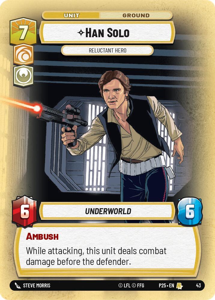 Han Solo - Reluctant Hero (43) (43) [Store Showdown Promos] (ONLINE ORDER ONLY)