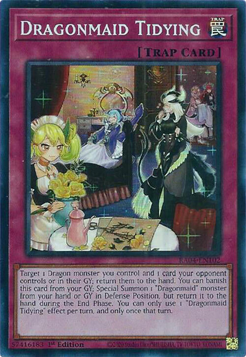 Dragonmaid Tidying [RA04-EN102] Super Rare
