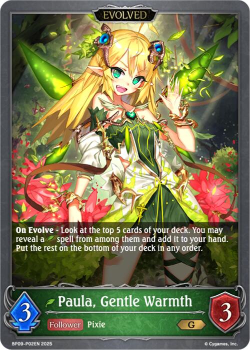 Paula, Gentle Warmth // Paula, Passionate Warmth - P02EN (Foil) (BP09-P02EN) [Duet of Dawn and Dusk]