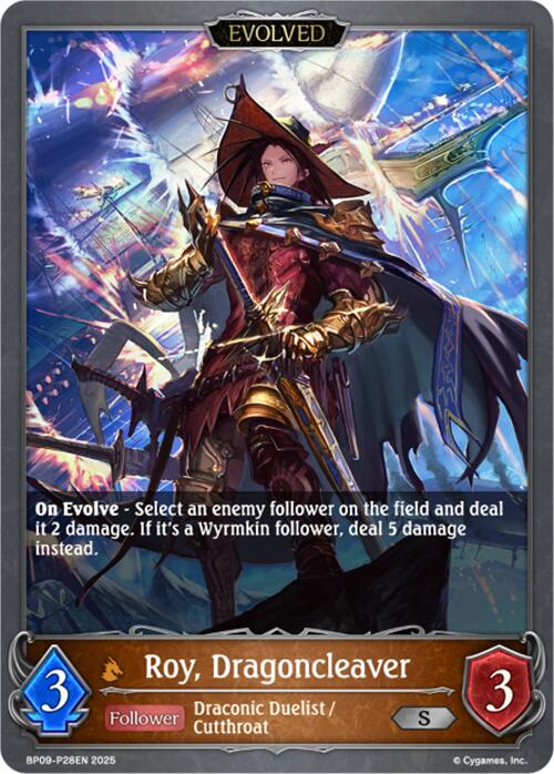 Roy, Dragoncleaver (Evolved) - P26EN (Foil) (BP09-P28EN) [Duet of Dawn and Dusk]