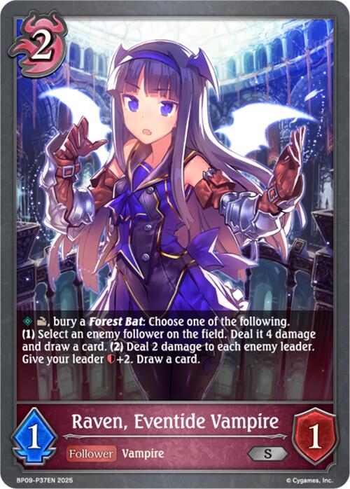 Raven, Eventide Vampire - P37EN (Foil) (BP09-P37EN) [Duet of Dawn and Dusk]