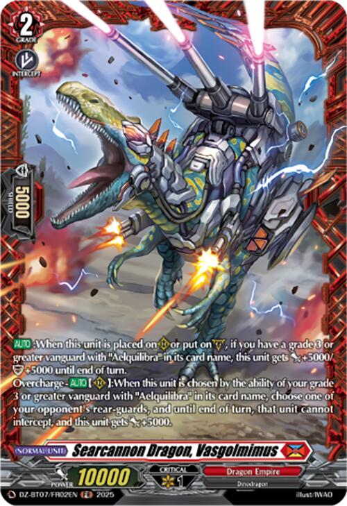 Searcannon Dragon, Vasgolmimus (DZ-BT07/FR02EN) [Moon Fangs & Cerulean Blaze]