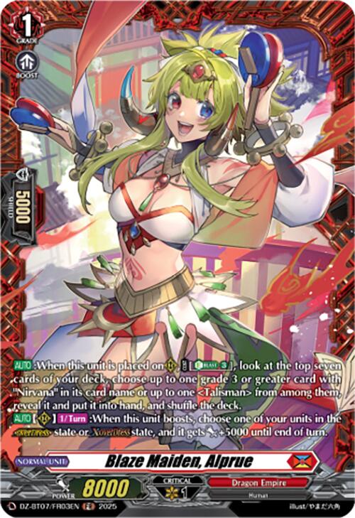 Blaze Maiden, Alprue (DZ-BT07/FR03EN) [Moon Fangs & Cerulean Blaze]