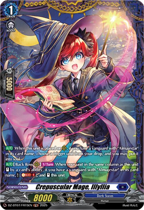 Crepuscular Mage, Illyllia (DZ-BT07/FR15EN) [Moon Fangs & Cerulean Blaze]