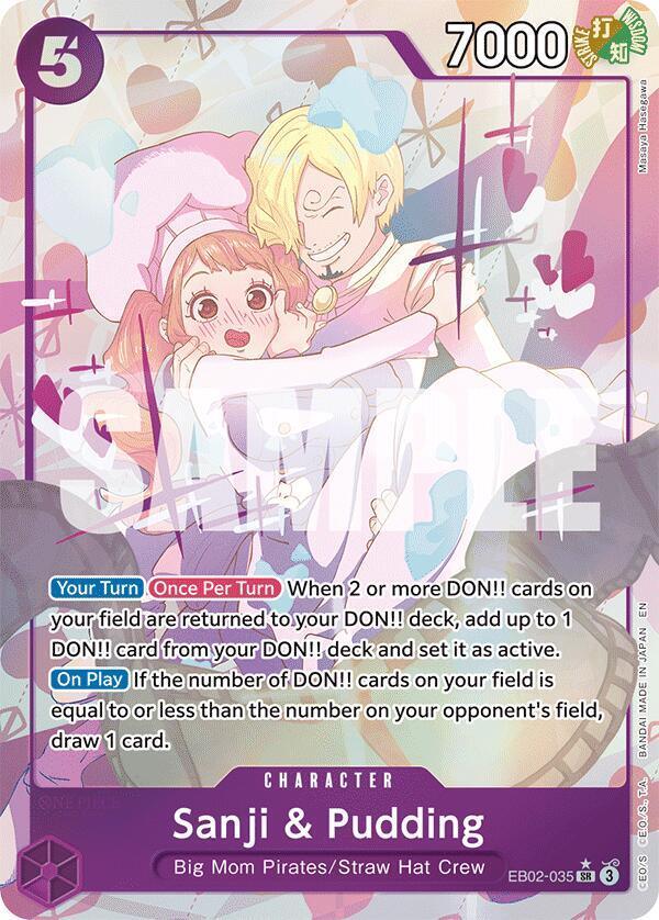 Sanji & Pudding (Alternate Art) [Extra Booster: Memorial Collection] (ONLINE ORDER ONLY)