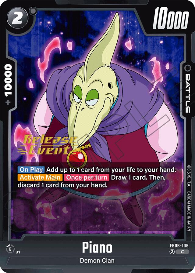 Piano (FB06-106) [Rivals Clash Release Event Cards]