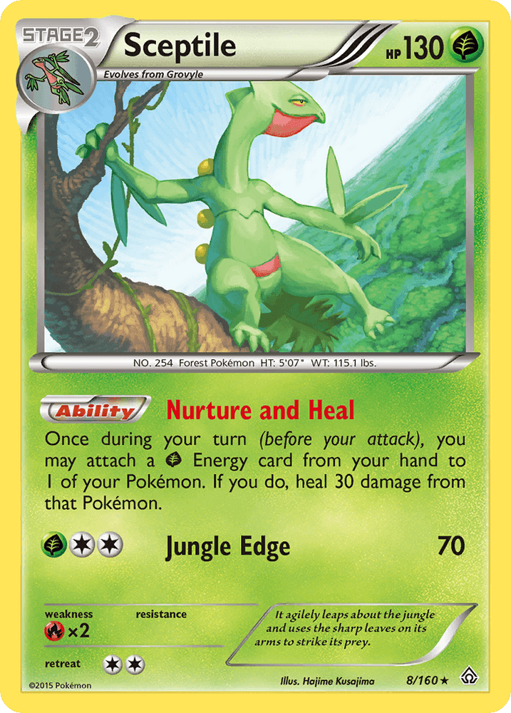 Sceptile (8/160) [XY: Primal Clash] (Online Only)