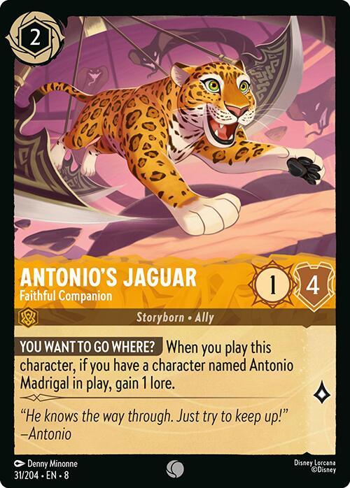 Antonio's Jaguar - Faithful Companion (31/204) [Reign of Jafar] (ONLINE ORDER ONLY)