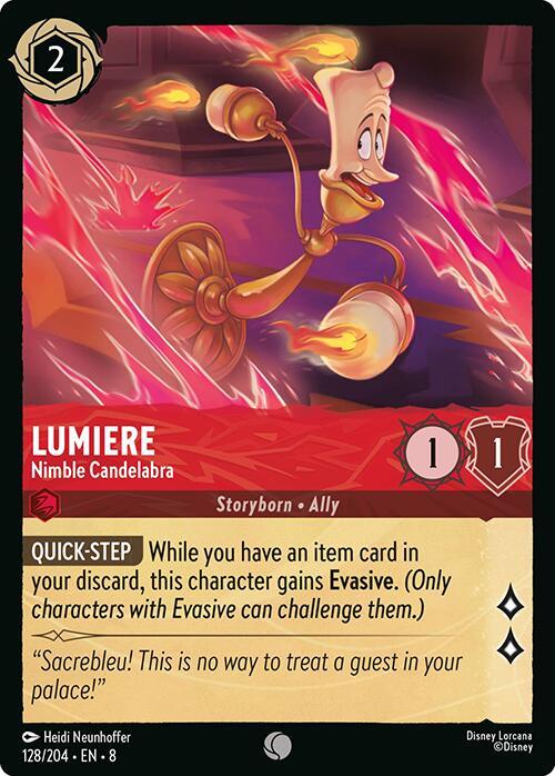 Lumiere - Nimble Candelabra (128/204) [Reign of Jafar] (ONLINE ORDER ONLY)
