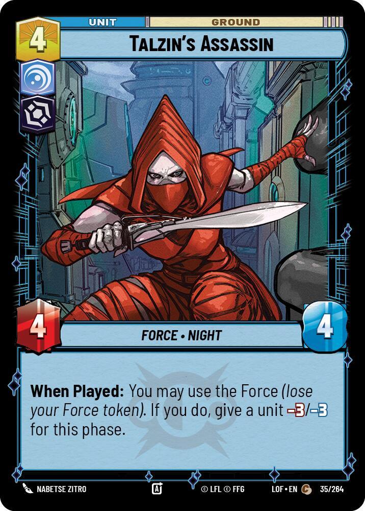 Talzin's Assassin (35/264) (35/264) [Legends of the Force] (ONLINE ORDER ONLY)