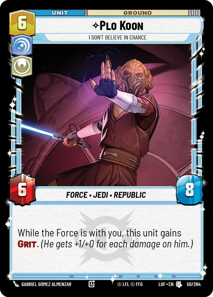 Plo Koon - I Don't Believe in Chance (50/264) (50/264) [Legends of the Force] (ONLINE ORDER ONLY)