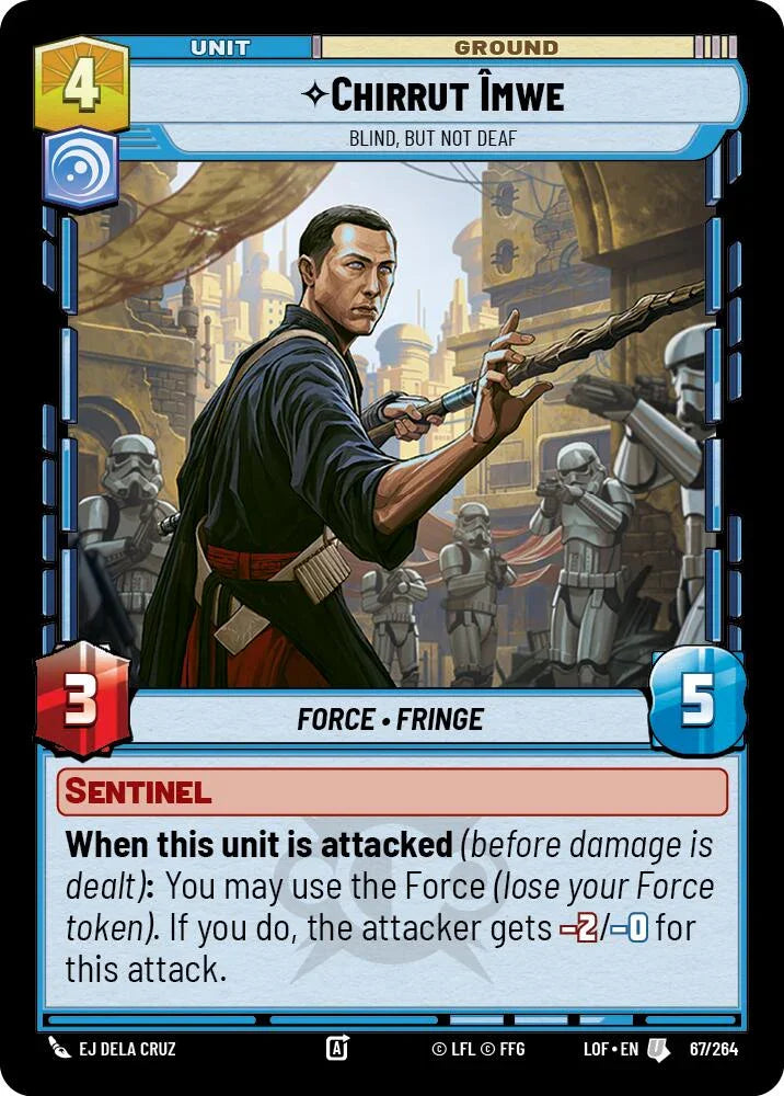 Chirrut Imwe - Blind, but not Deaf (67/264) (67/264) [Legends of the Force] (ONLINE ORDER ONLY)