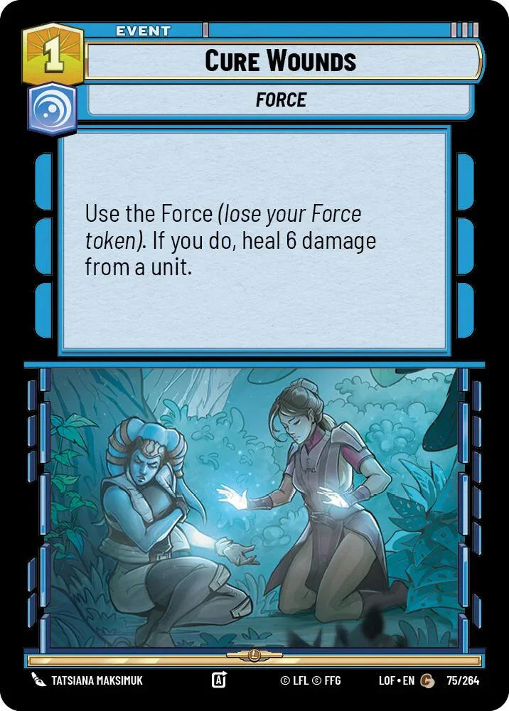 Cure Wounds (75/264) (75/264) [Legends of the Force] (ONLINE ORDER ONLY)