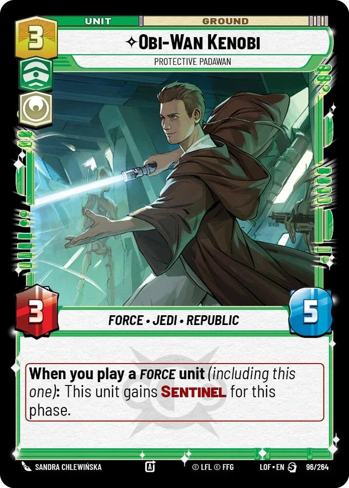 Obi-Wan Kenobi - Protective Padawan (96/264) (96/264) [Legends of the Force] (ONLINE ORDER ONLY)