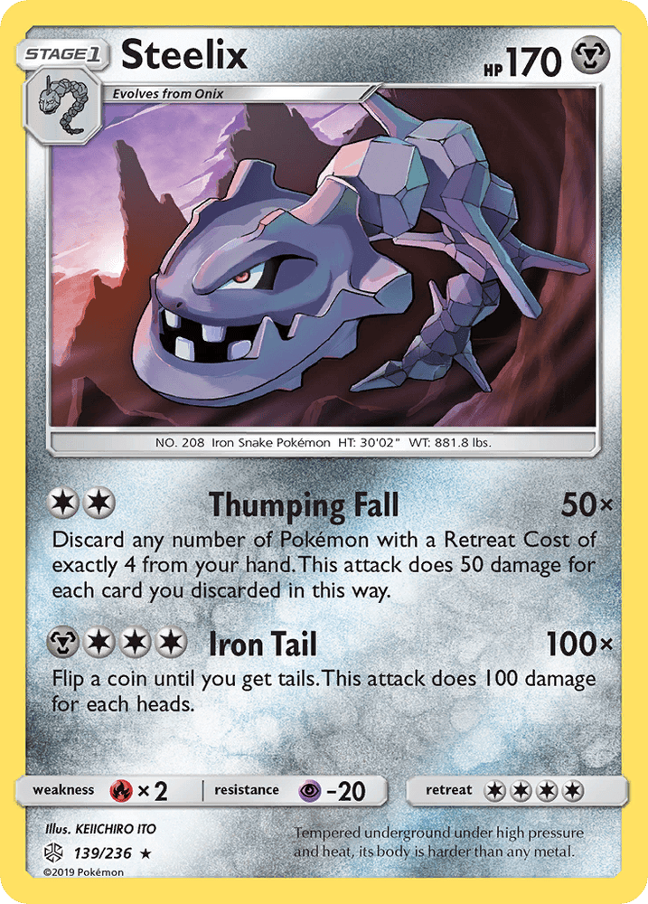 Steelix (139/236) [Sun & Moon: Cosmic Eclipse] (Online Only)
