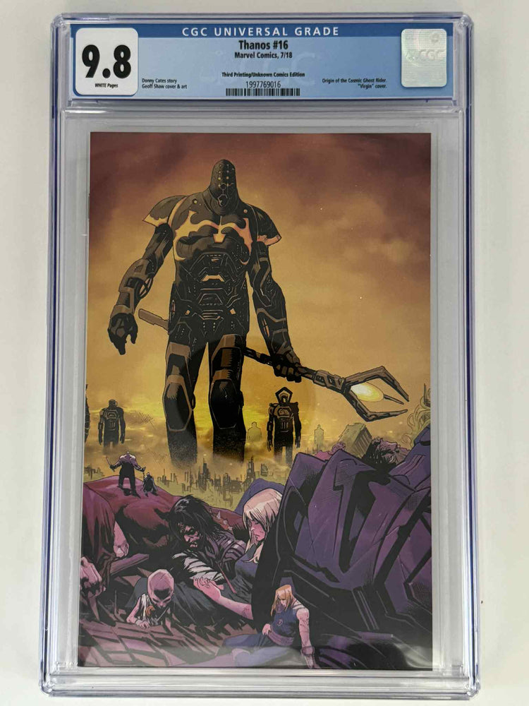 Thanos #14 CGC 9.8 Blue Label Geoff Shaw Exclusive Virgin Var (ONLINE ORDER ONLY)