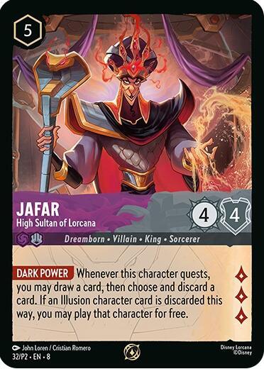 Jafar - High Sultan of Lorcana (Store Champion Participant) (32/P2) [Promo Cards] (ONLINE ORDER ONLY)
