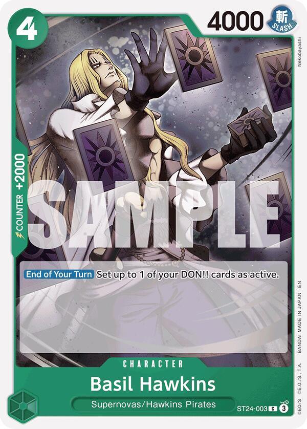 Basil Hawkins [Starter Deck: GREEN Jewelry Bonney] (ONLINE ORDER ONLY)
