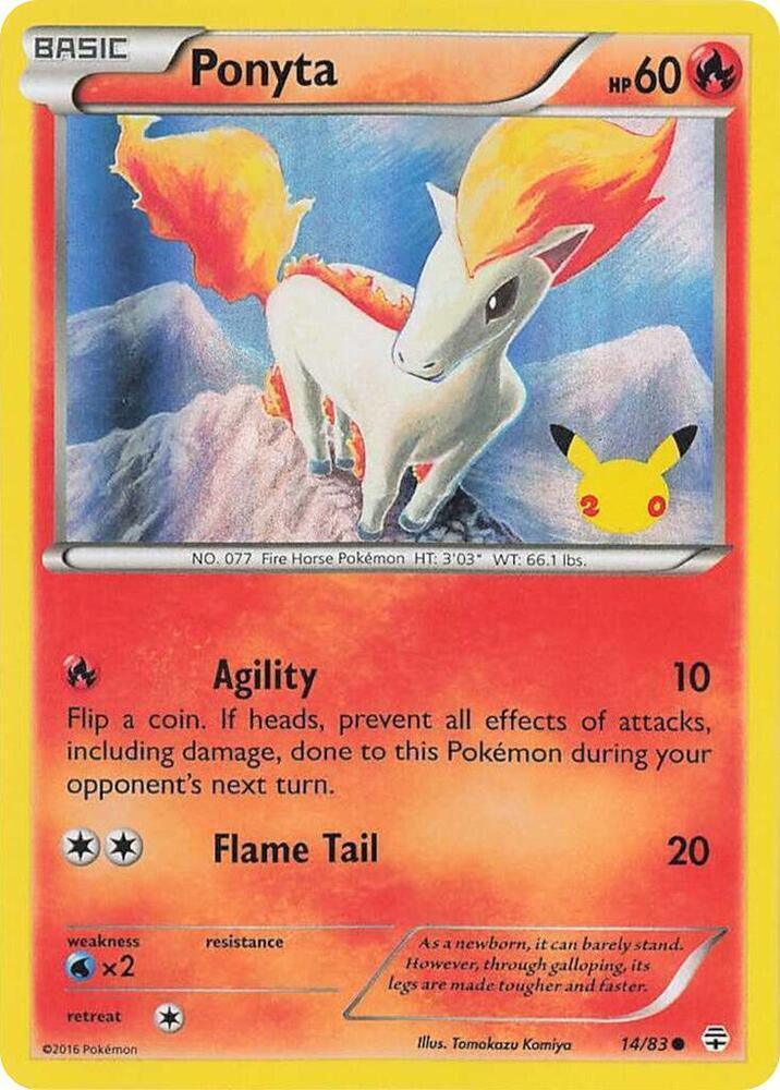 Ponyta (014/083) (UK Exclusive Promo) [Miscellaneous Cards] (ONLINE ORDER ONLY)