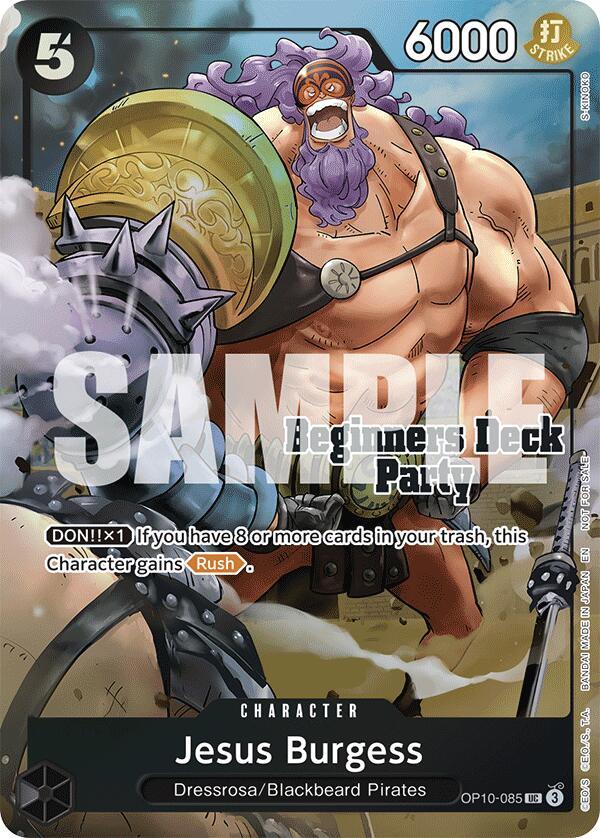 Jesus Burgess (ST-23 - ST-28 Beginners Deck Party) [Winner] [One Piece Promotion Cards] (ONLINE ORDER ONLY)
