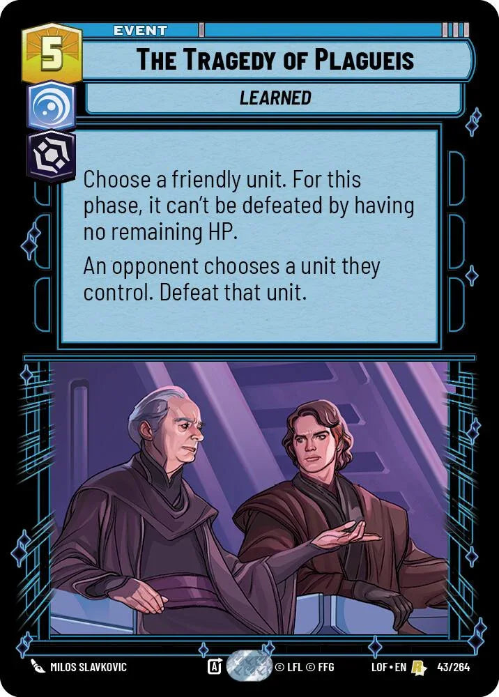 The Tragedy of Plagueis (43/264) (43/264) [Legends of the Force] (ONLINE ORDER ONLY)