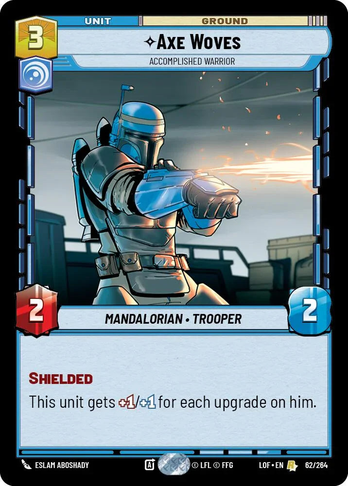 Axe Woves - Accomplished Warrior (62/264) (62/264) [Legends of the Force] (ONLINE ORDER ONLY)